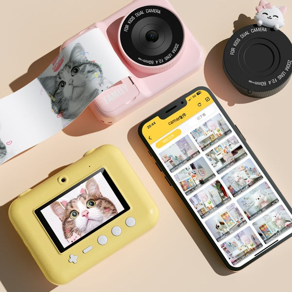 Cámara Digital Infantil Compacta con Impresión Integrada