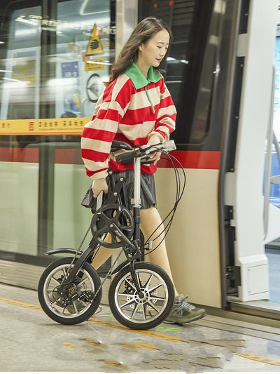 Bicicleta Plegable Ultra Compacta 14 Pulgadas - Portabilidad Instantánea - Image 14