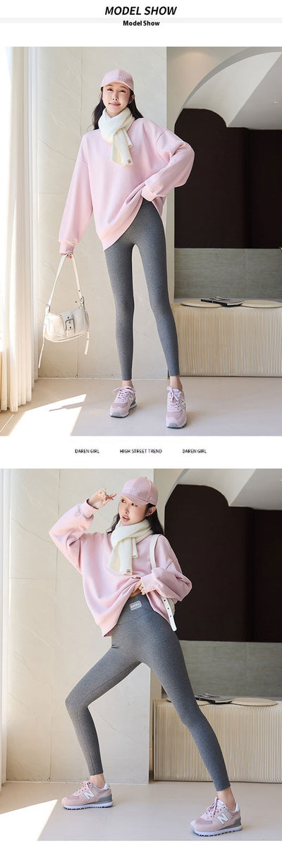 Leggings Térmicos de Algodón Puro con Forro Polar para Mujer - Cintura Alta y Elástico Reforzado - Image 24