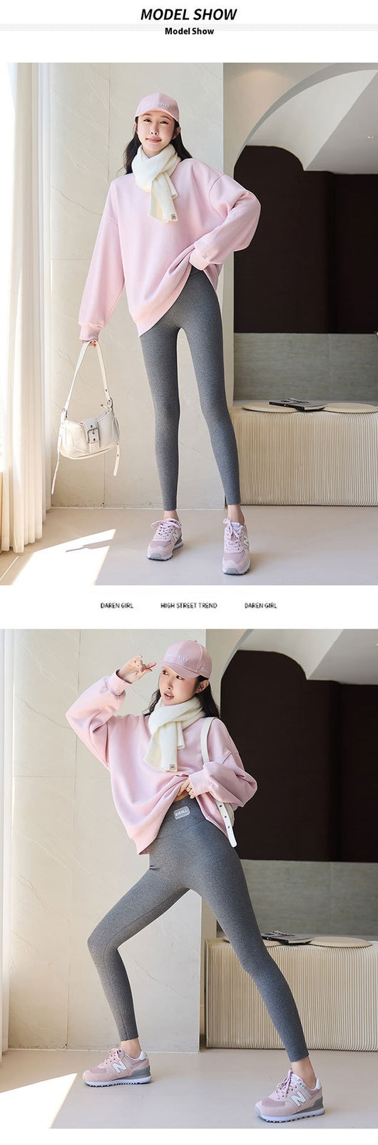 Leggings Térmicos de Algodón Puro con Forro Polar para Mujer - Cintura Alta y Elástico Reforzado - Image 24