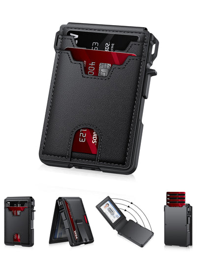 Billetera Bifold con Protección RFID y Extracción Rápida de Tarjetas - Image 4