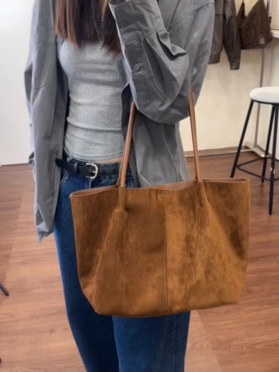 Bolso Tote Retro de Gran Capacidad para Otoño e Invierno - Image 12