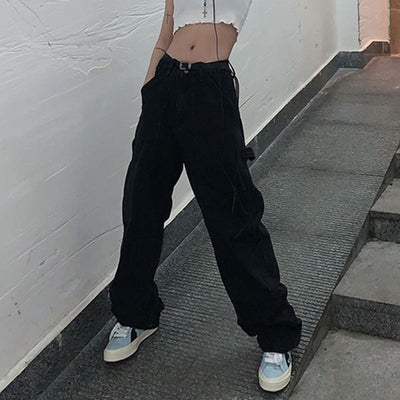 Pantalones Vaqueros Negros Rectos para Mujer - Image 8
