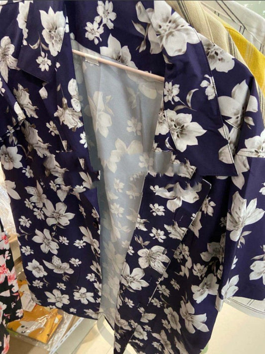 Camisa Estampada Floral Durazno para Hombre - Manga Corta Transpirable - Image 2