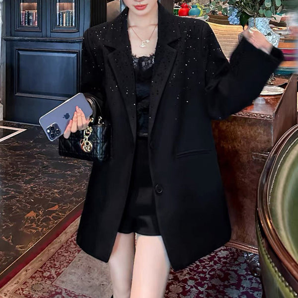 Blazer de Diseño Exclusivo con Strass para Mujer