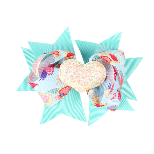 Pasador de Moño Infantil Multicapa con Detalle de Amor - Image 16