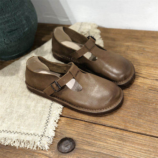 Zapatos Artesanales de Cuero Planos - Comodidad y Estilo - Image 15