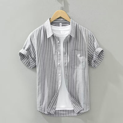Camisa Estampada Tie-dye Japonés de Verano para Hombre - Image 2