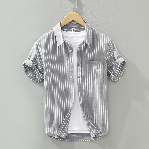 Camisa Estampada Tie-dye Japonés de Verano para Hombre