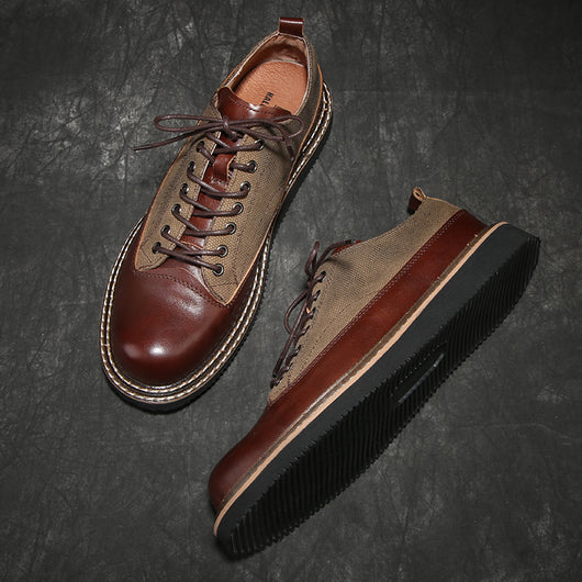 Zapatos de Cuero Retro Británico Minimalistas - Estilo Casual Versátil - Image 11