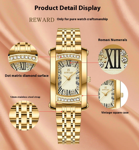 Reloj de Pulsera Cuarzo Mujer Resistente al Agua - Lujo Asequible - Image 14