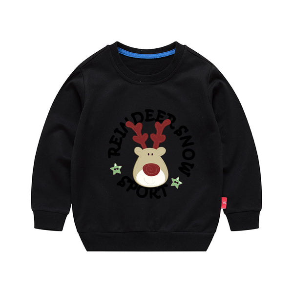 Sudadera Infantil Estilo Coreano Cuello Redondo para Niños