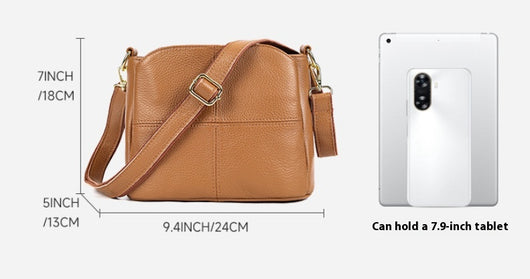 Bolso de Cuero Genuino para Mujer - Cartera Casual Tipo Mensajero - Image 15