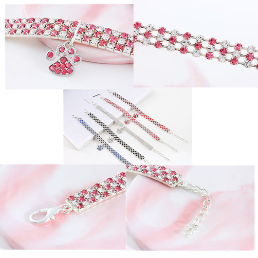 Collar de Diamantes para Mascotas - Joya Elástica Multicolor para Gatos y Perros - Image 9