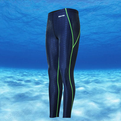 Traje de Baño Competencia Shark Skin Protección Solar Piernas Largas Hombre - Image 11