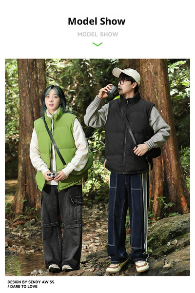 Chaleco Térmico Reversible de Algodón para Hombre y Mujer - Abrigo Invierno - Image 18