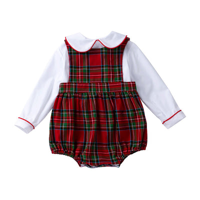 Conjunto de Pijama Escalador a Cuadros para Bebé - Image 3