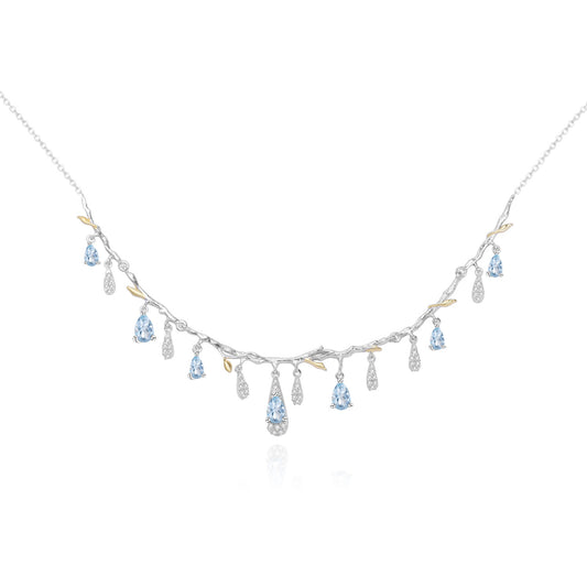 Collar de Topacio Natural en Plata S925 - Image 2