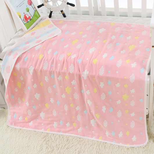 Manta de Baño Infantil 110x110cm - Gasa 6 Capas 100% Algodón Puro - Image 6