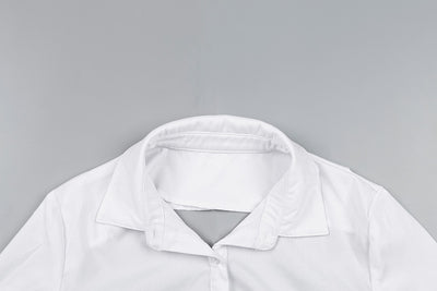 Blusa Crop Slim Abotonada para Mujer - Image 12