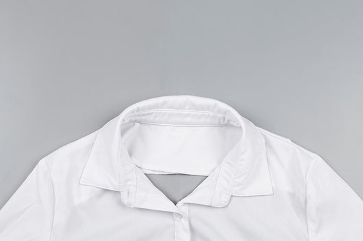 Blusa Crop Slim Abotonada para Mujer - Image 12