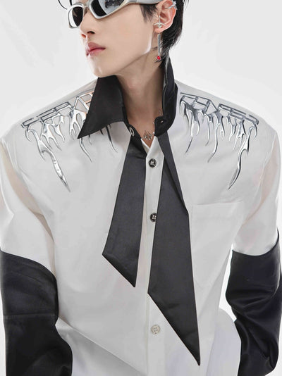 Cardigan Acolchado con Diseño de Costuras y Hombreras - Image 2