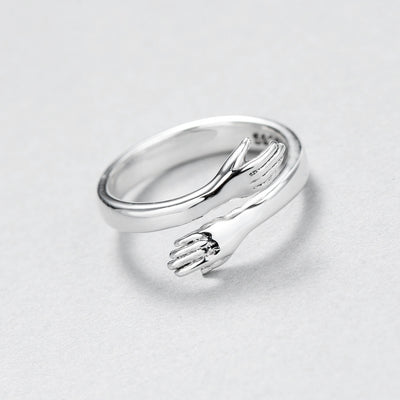 Anillo Ajustable para Parejas - Anillo Abierto con Anillo de Amor - Image 8