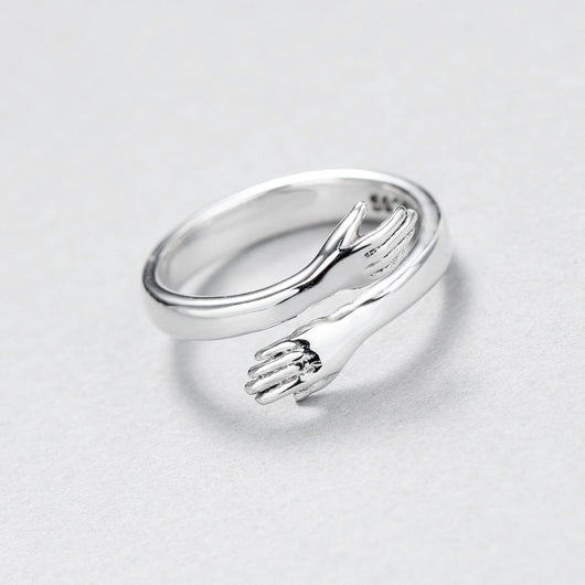 Anillo Ajustable para Parejas - Anillo Abierto con Anillo de Amor - Image 8