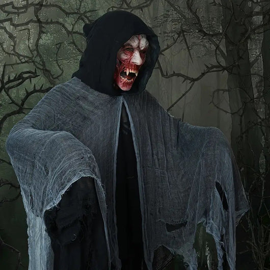 Capa de Bruja Halloween con Patrón de Calaveras - Disfraz de Muerte - Image 11