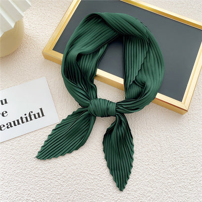 Pañuelo Plisado de Color Liso para Mujer - Image 33