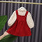 Conjunto Infantil Falda Mesh con Blusa Combinada