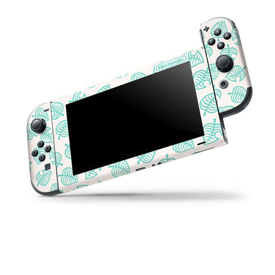 Nintendo Switch console and dock skins with a brown cardboard texture and black shipping symbols for scratch prevention. - Image 8