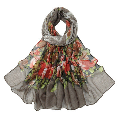 Pañuelo Estampado de Flores Transpirable para Mujer - Image 5