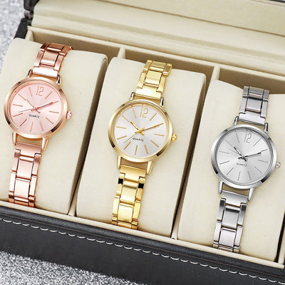 Conjunto de Reloj Minimalista y Pulseras Versátiles para Mujer - Image 7