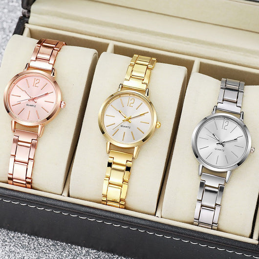 Conjunto de Reloj Minimalista y Pulseras Versátiles para Mujer - Image 7