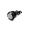 Brinco de Aço Inoxidável Tipo Coroa Seis Garras Redondo Zircônia Preto Zircônio 3MM 1pç