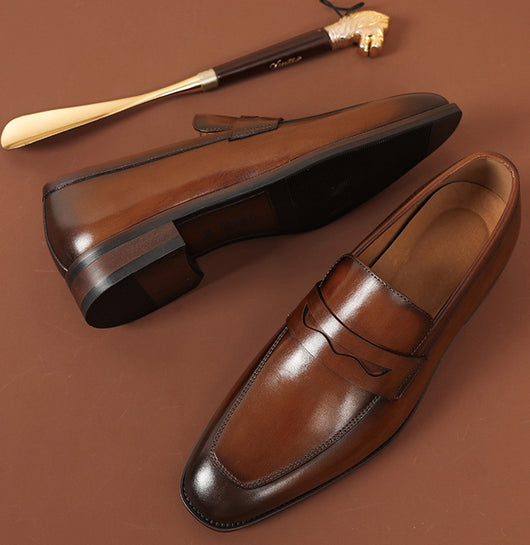 Zapatos de Cuero para Hombre Estilo Ejecutivo Primera Capa Ante - Image 5