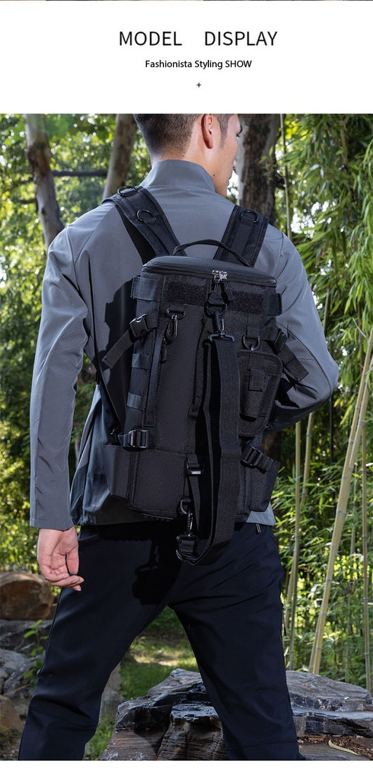 Mochila de Pesca Táctica con Múltiples Compartimentos y Sistema MOLLE - Image 21