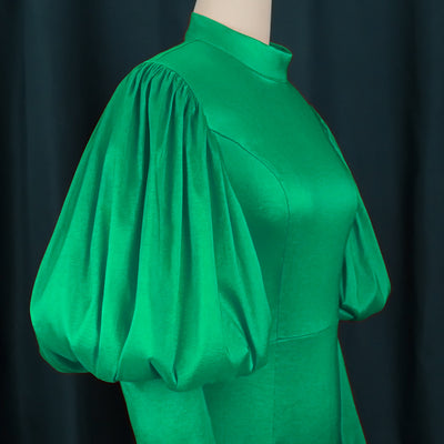 Vestido de Fiesta Navideño con Mangas Abullonadas - Image 15