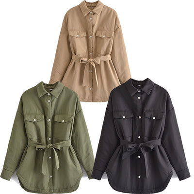 Chaqueta Camisera Entallada Estilo Europeo para Mujer - Image 12
