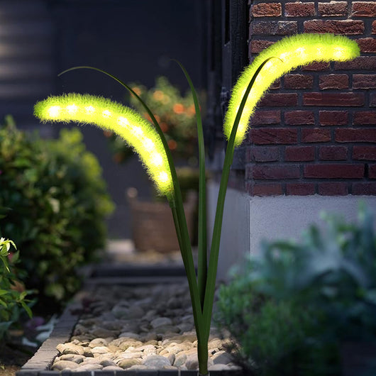 Lámpara Solar LED Decorativa con Pasto Artificial para Jardín - Image 16
