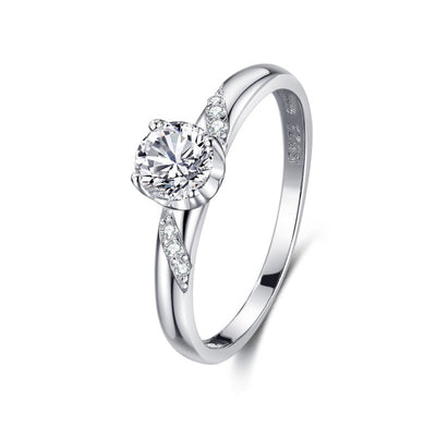 Anillo de Plata 925 con Diamantes Incrustados Clásico - Image 13