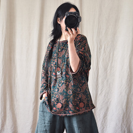 Camiseta Retro Suelta y Cómoda Cuello Redondo Manga Corta - Image 3