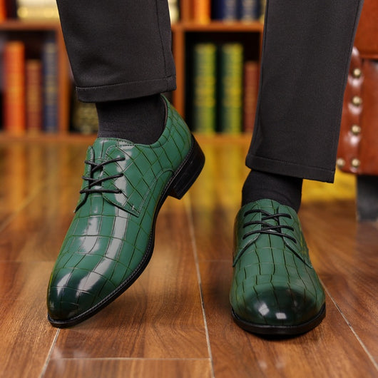 Zapatos de Cuero Formales Transpirables con Punta Elegante - Image 3