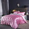 Pink White Fitted Sheet 1.2 M