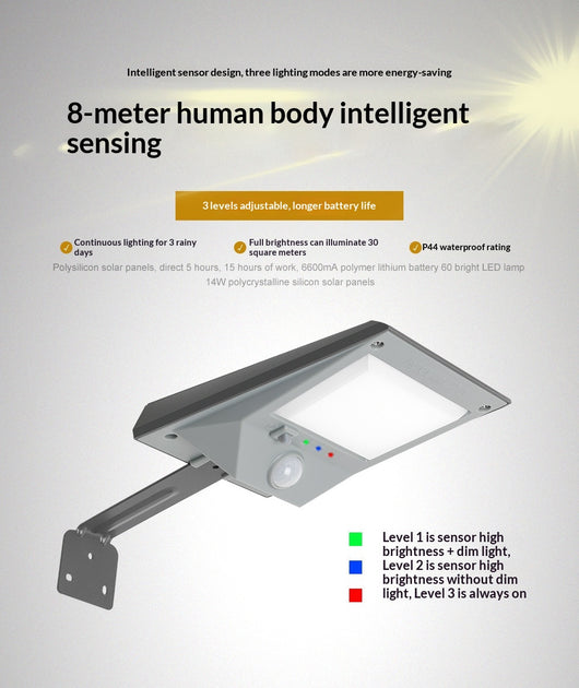 Luces Solares LED con Sensor de Movimiento - Impermeables para Exterior - Image 16