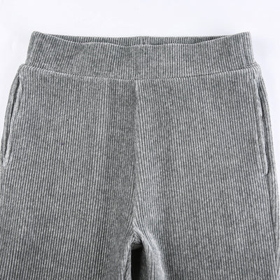 Pantalones de Pana Cintura Alta con Bolsillos - Corte Relajado y Slim - Image 28