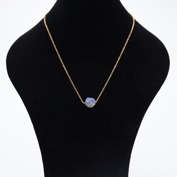 Collar Colgante de Cristal Natural en Piedra Bruta