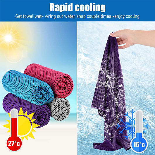 Toalla Deportiva de Enfriamiento Instantáneo - Microfibra Ice Cool para Gym, Yoga y Running - Image 5