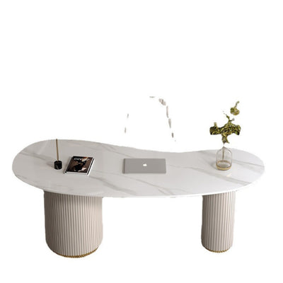 Escritorio de Cuarzo Minimalista Moderno con Toque de Lujo - Image 2